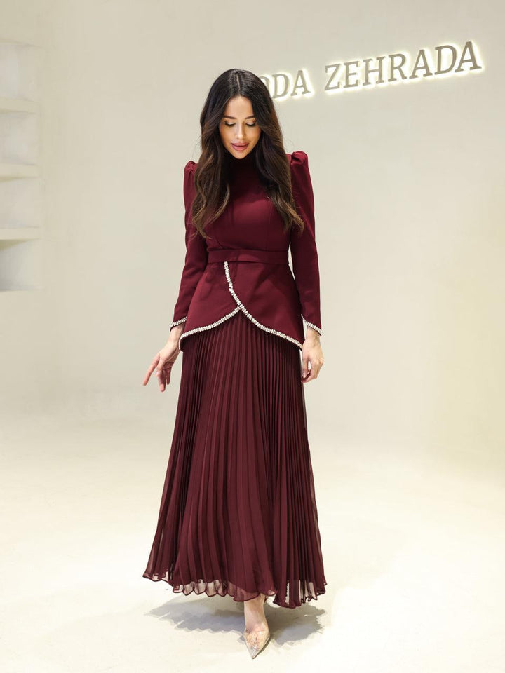 tesettur-abiye-Faye Tesettür Takım-ModaZehrada