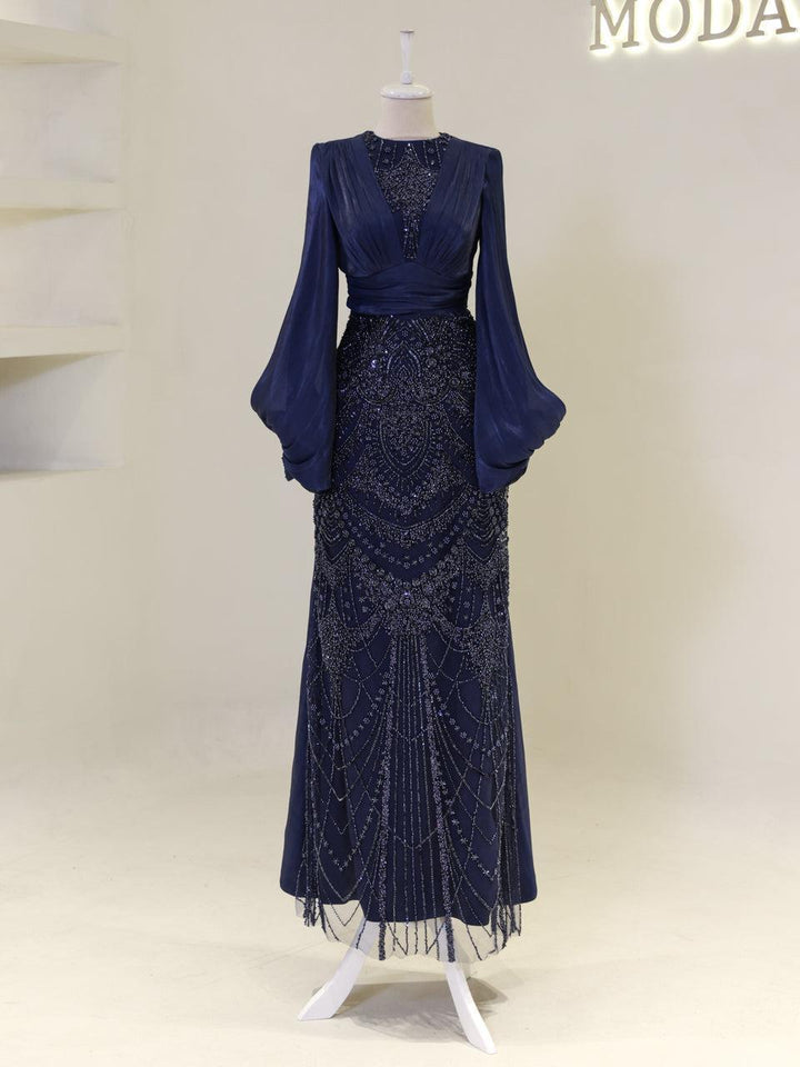 tesettur-abiye-Petunia Tesettür Abiye-ModaZehrada